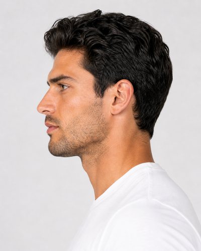 Enzo, left profile